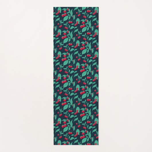 Pattern Kirschtomaten auf den Büschen Yogamatte (Vorderseite)