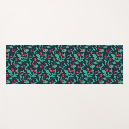 Pattern Kirschtomaten auf den Büschen Yogamatte (Vorderseite (Horizontal))