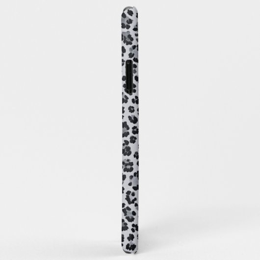 Pattern Leopard Print Gray Case-Mate iPhone Hülle (Hinten/Rechts)