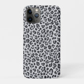 Pattern Leopard Print Gray Case-Mate iPhone Hülle (Rückseite)