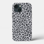 Pattern Leopard Print Gray Case-Mate iPhone Hülle (Rückseite)