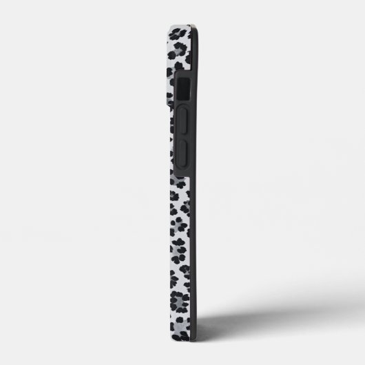Pattern Leopard Print Gray Case-Mate iPhone Hülle (Rückseite / Links)