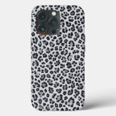 Pattern Leopard Print Gray Case-Mate iPhone Hülle (Rückseite)