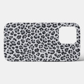 Pattern Leopard Print Gray Case-Mate iPhone Hülle (Rückseite (Horizontal))