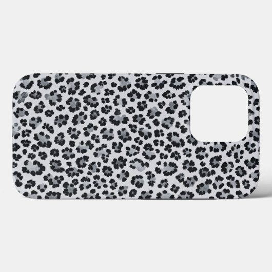 Pattern Leopard Print Gray Case-Mate iPhone Hülle (Rückseite (Horizontal))