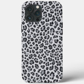Pattern Leopard Print Gray Case-Mate iPhone Hülle (Rückseite)