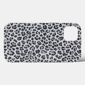 Pattern Leopard Print Gray Case-Mate iPhone Hülle (Rückseite (Horizontal))