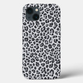Pattern Leopard Print Gray Case-Mate iPhone Hülle (Rückseite)