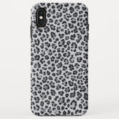 Pattern Leopard Print Gray Case-Mate iPhone Hülle (Rückseite)