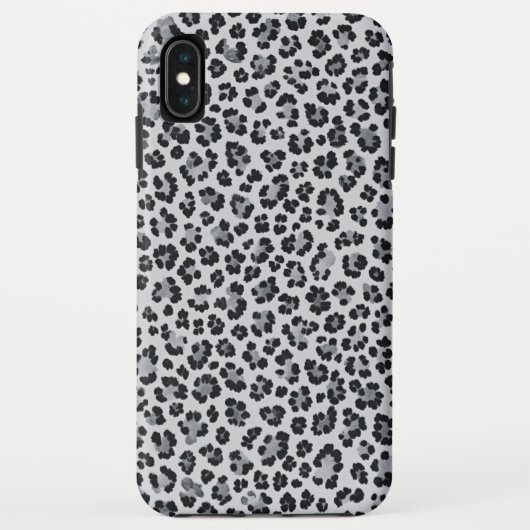 Pattern Leopard Print Gray Case-Mate iPhone Hülle (Rückseite)