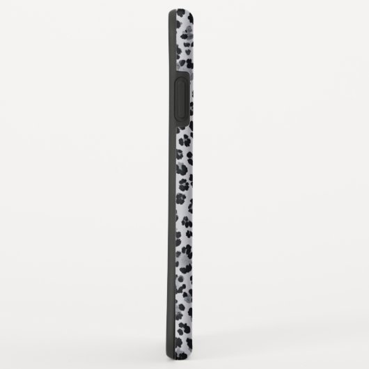 Pattern Leopard Print Gray Case-Mate iPhone Hülle (Hinten/Rechts)
