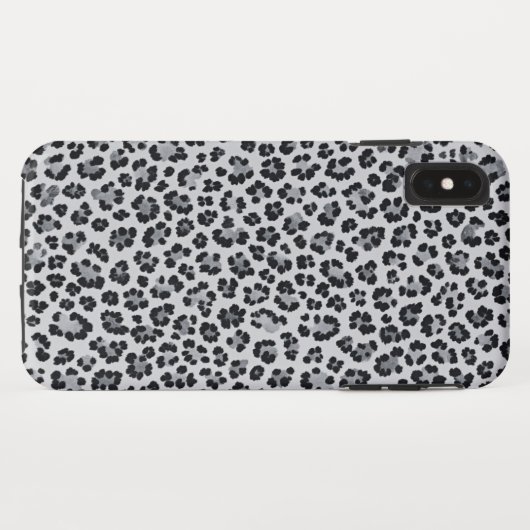 Pattern Leopard Print Gray Case-Mate iPhone Hülle (Rückseite (Horizontal))