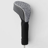 Pattern Leopard Print Gray Golf Headcover (angewinkelt)