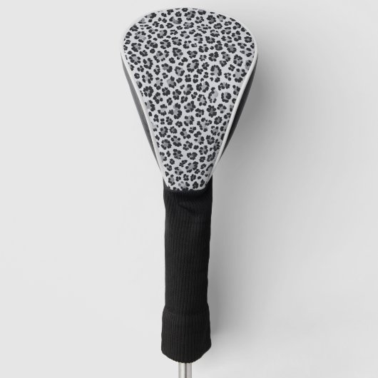 Pattern Leopard Print Gray Golf Headcover (Vorderseite)