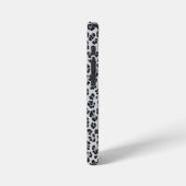 Pattern Leopard Print Gray iPhone Hülle (Linke Seite)