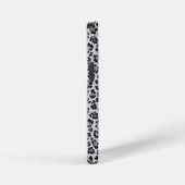 Pattern Leopard Print Gray iPhone Hülle (Rechte Seite)
