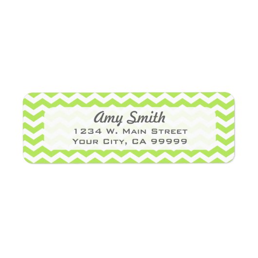 Pattern Lime Green Zickzack Zigzag Modern (Vorne)