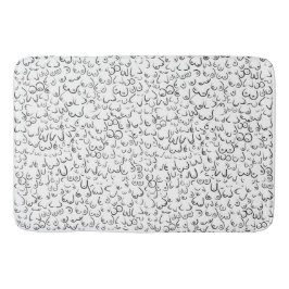 Pattern lustiger Spaß Badematte