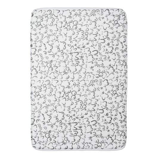 Pattern lustiger Spaß Badematte (Vorderseite Vertikal)