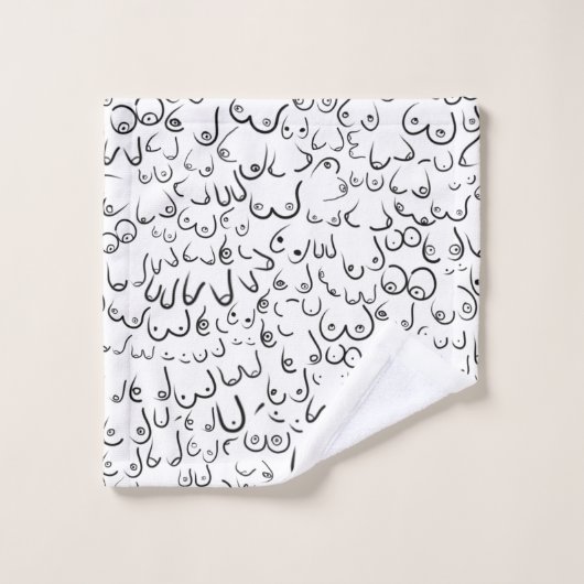 Pattern lustiger Spaß Badhandtuch Set (Waschlappen)