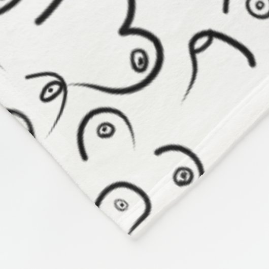 Pattern lustiger Spaß Fleecedecke (Ecke)