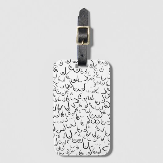 Pattern lustiger Spaß Gepäckanhänger (Vorderseite Vertikal)