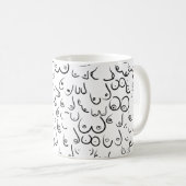 Pattern lustiger Spaß Kaffeetasse (VorderseiteRechts)
