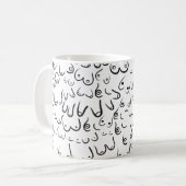 Pattern lustiger Spaß Kaffeetasse (Vorderseite Links)