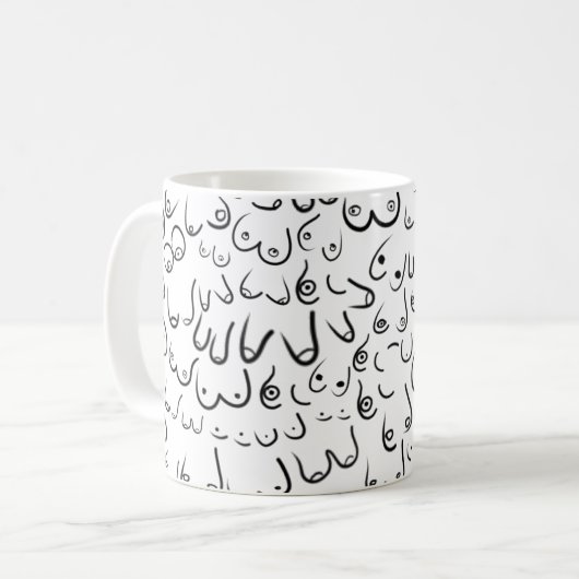 Pattern lustiger Spaß Kaffeetasse (Vorderseite Links)