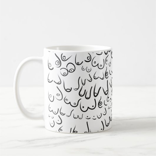 Pattern lustiger Spaß Kaffeetasse (Links)