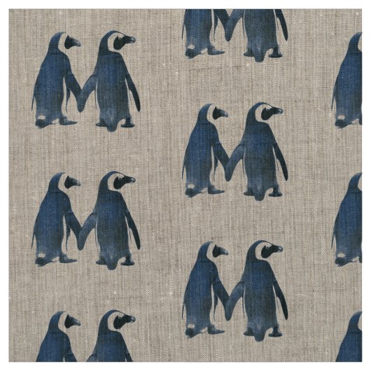 PATTERN MIT ZWEI PENGUINEN IN LIEBE! STOFF (Muster)