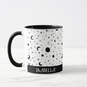 Pattern Moon and Stars Tasse