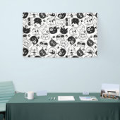 Pattern niedliche Katze, Maine Coon Banner (Messeveranstaltung)