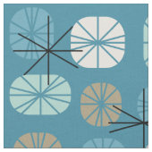 Pattern Oblongs Aquamarin White Gold Stoff (Nahaufnahme)