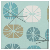 Pattern Oblongs Aquamarine Gold Stoff (Nahaufnahme)