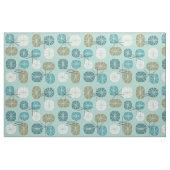 Pattern Oblongs Aquamarine Gold Stoff (Fat Quarter (45,7 x 55,9 cm))