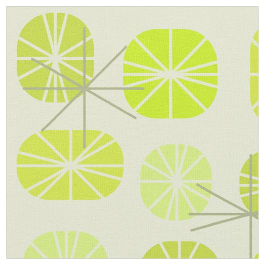 Pattern Oblongs Chartreuse Stoff (Nahaufnahme)
