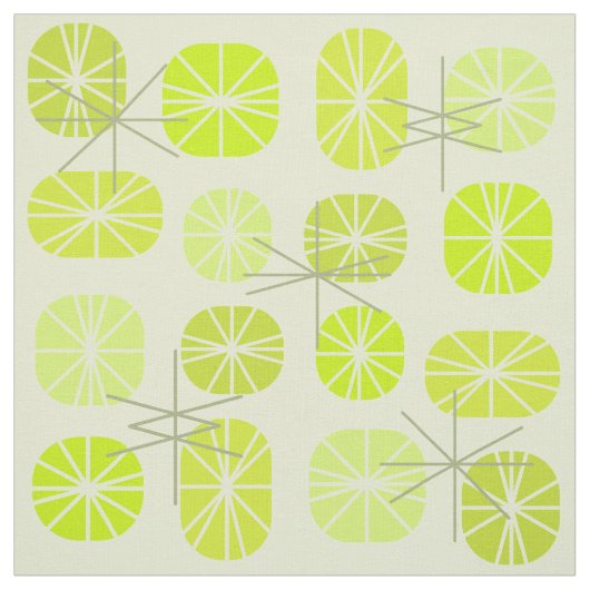 Pattern Oblongs Chartreuse Stoff (Muster)