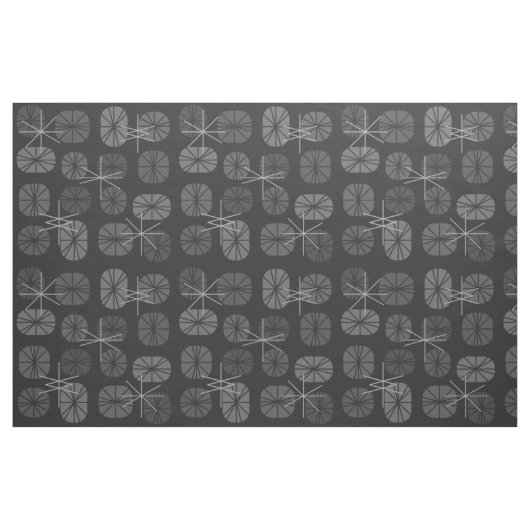 Pattern Oblongs Dark Gray Stoff (Fat Quarter (45,7 x 55,9 cm))