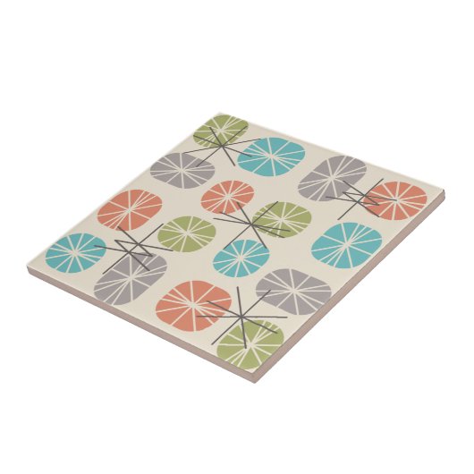 Pattern Oblongs farbenfroh mehrfarbig Fliese (Seite)