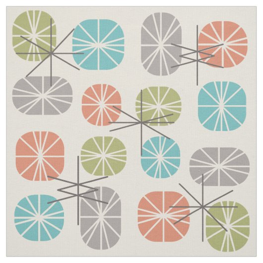 Pattern Oblongs farbenfroh mehrfarbig Stoff (Muster)