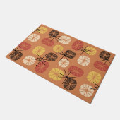 Pattern Oblongs Herbst Orange Fußmatte (Schrägansicht)