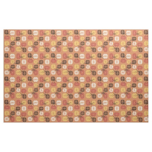 Pattern Oblongs Herbst Orange Stoff (Yard (91,4 cm))