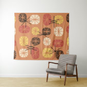 Pattern Oblongs Herbst Orange Wandteppich (Beispiel (Horizontal))