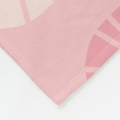 Pattern Oblongs Pink Vanilla Fleecedecke (Ecke)