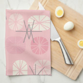 Pattern Oblongs Pink Vanilla Geschirrtuch (Viertel Falte)