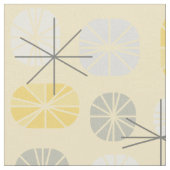 Pattern Oblongs Yellow Gray Stoff (Nahaufnahme)