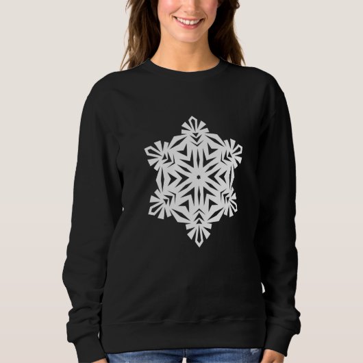 Pattern Of A Snowflake Nr 19 Sweatshirt (Vorderseite)