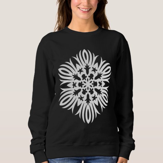 Pattern Of A Snowflake Nr  9 Sweatshirt (Vorderseite)