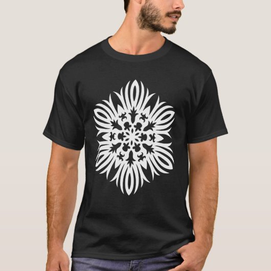 Pattern Of A Snowflake Nr  9 T-Shirt (Vorderseite)